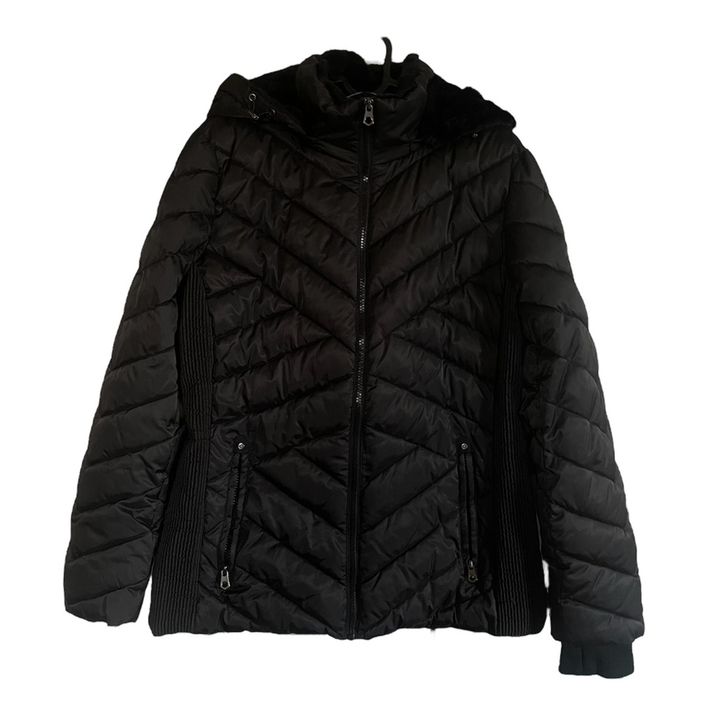 black nautica puffer jacket